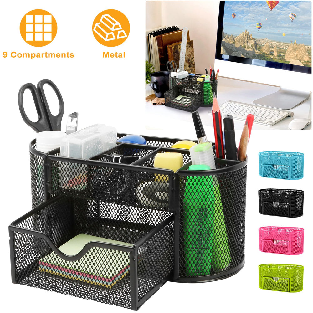 Organizador de escritorio con compartimentos