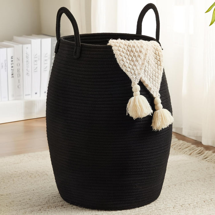 Cesta alta para ropa de cama
